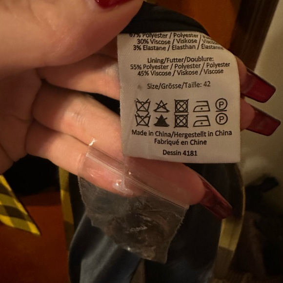 Baum und pferdgarten yellow check long Daphine coat - Picture 5 of 6